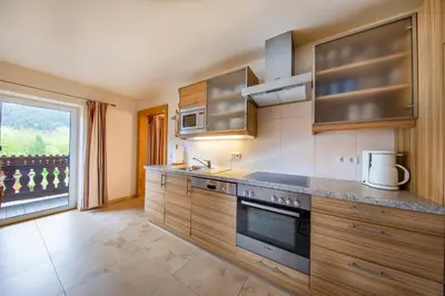 Küche/Küchenzeile in der Unterkunft Apartmenthaus Berndlalm