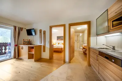 Küche/Küchenzeile in der Unterkunft Apartmenthaus Berndlalm