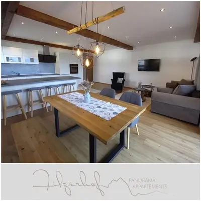 Küche/Küchenzeile in der Unterkunft Panorama Appartements Filzerhof