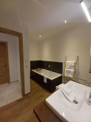 Ein Bett oder Betten in einem Zimmer der Unterkunft Panorama Appartements Filzerhof