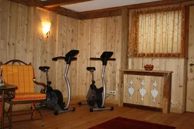Das Fitnesscenter und/oder die Fitnesseinrichtungen in der Unterkunft Ferienhaus Pfister