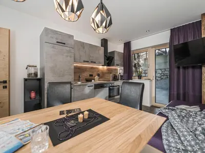 Küche/Küchenzeile in der Unterkunft Apartklusiv Kaltenbach