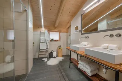 Ein Badezimmer in der Unterkunft Zillertaler Hofchalets