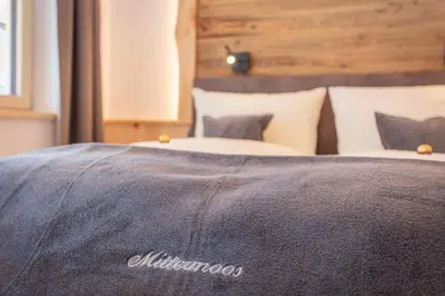 Ein Bett oder Betten in einem Zimmer der Unterkunft Biobauernhof Mittermoos