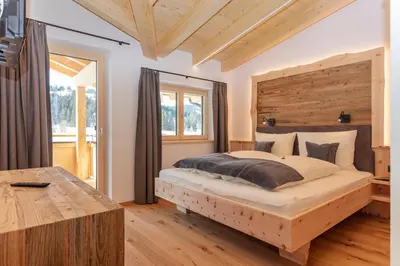 Ein Bett oder Betten in einem Zimmer der Unterkunft Biobauernhof Mittermoos
