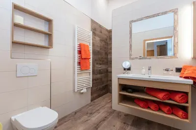 Ein Badezimmer in der Unterkunft Biobauernhof Mittermoos