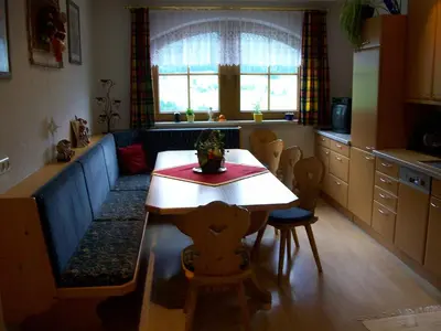 Küche/Küchenzeile in der Unterkunft Gästehaus Flörl