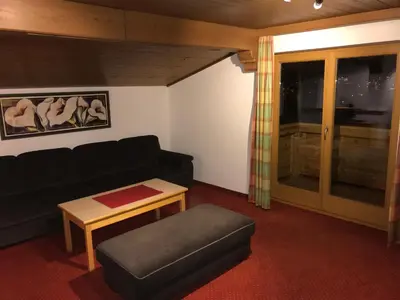 Ein Sitzbereich in der Unterkunft Fiechtl Apartments