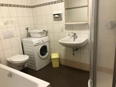 Ein Badezimmer in der Unterkunft Fiechtl Apartments