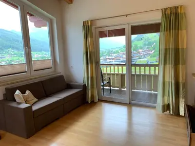 Ein Sitzbereich in der Unterkunft Apartment Wurnitsch