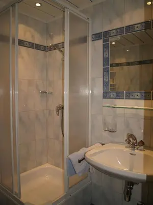 Ein Badezimmer in der Unterkunft Frühstückspension Tannenhof
