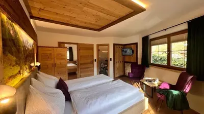 Ein Bett oder Betten in einem Zimmer der Unterkunft Landhaus Höllwarth