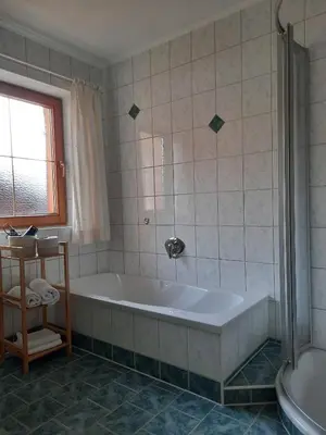 Ein Badezimmer in der Unterkunft Haus Gmahblick Ferienwonungen