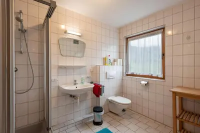 Ein Badezimmer in der Unterkunft 