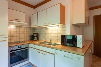 Küche/Küchenzeile in der Unterkunft Ferienhaus Am Steindl 