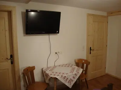 TV/Unterhaltungsangebot in der Unterkunft Ferienwohnung Nussbaum