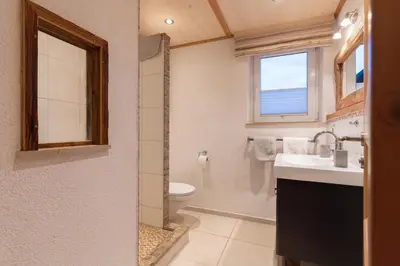 Ein Badezimmer in der Unterkunft Jagahäusel Appartement Gitti