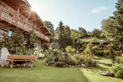 Ein Garten an der Unterkunft Jagahäusel Appartement Gitti
