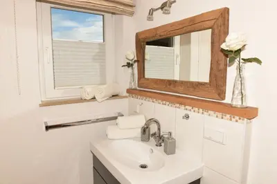 Ein Badezimmer in der Unterkunft Jagahäusel Appartement Gitti
