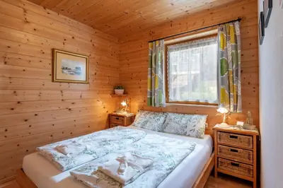 Ein Bett oder Betten in einem Zimmer der Unterkunft Chalet Terry