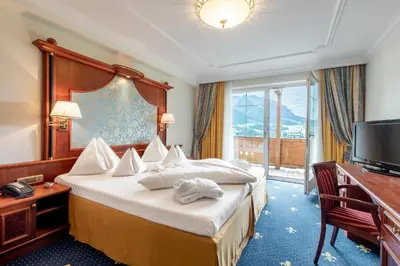 Ein Bett oder Betten in einem Zimmer der Unterkunft Hotel Seehof