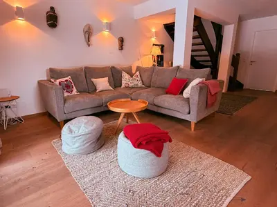 Ein Sitzbereich in der Unterkunft Apartment Kitzkamm by Apartment Managers