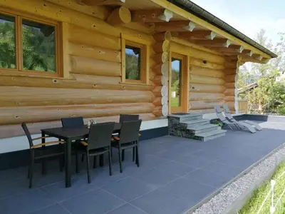 Ein Patio oder anderer Außenbereich in der Unterkunft Ferienhaus Obwallhof