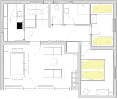 Grundriss der Unterkunft D-Town Lodge