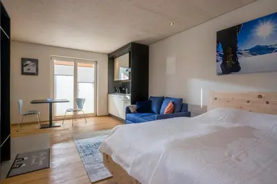 Ein Bett oder Betten in einem Zimmer der Unterkunft powderhome
