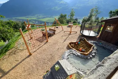 Naturlandschaft in der Nähe des Chalets