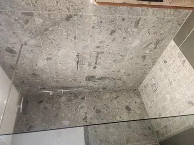 Ein Badezimmer in der Unterkunft Pension Wötzinghof