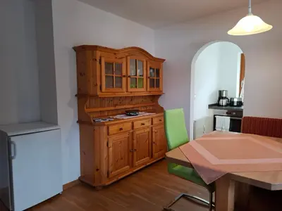 Küche/Küchenzeile in der Unterkunft Haus Fichtenblick