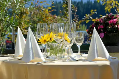 Getränke in der Unterkunft Hotel Baumgarten & Chalet Baumgarten