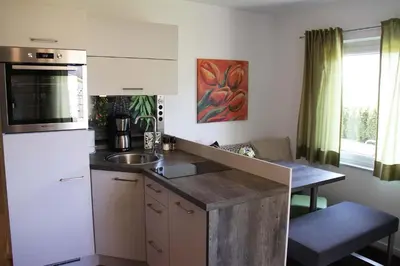 Küche/Küchenzeile in der Unterkunft Ferienwohnung Melanie