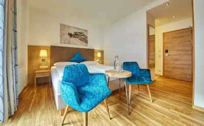 Ein Sitzbereich in der Unterkunft Johanneshof - Dein MOUNTAIN Wohlfühlhotel