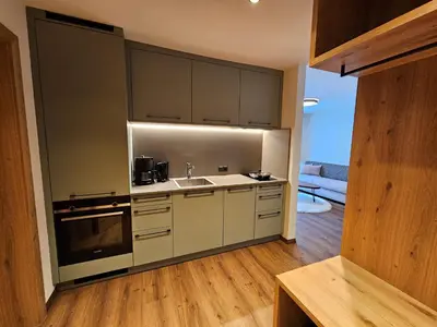 Küche/Küchenzeile in der Unterkunft Berggasthaus Steinerkogl