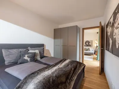 Ein Bett oder Betten in einem Zimmer der Unterkunft Ferienwohnung Hammerwirt