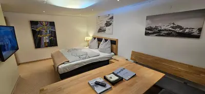 Ein Sitzbereich in der Unterkunft Exclusive Appartement Chalet