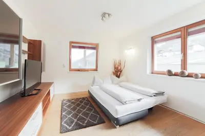 Ein Sitzbereich in der Unterkunft Apartment Eberharter
