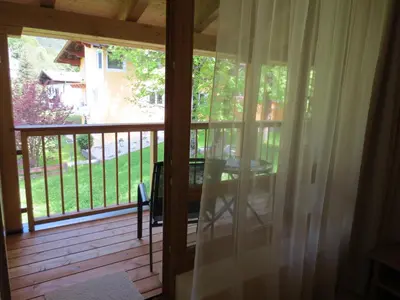 Ein Balkon oder eine Terrasse in der Unterkunft Hotel Kraftquelle Schlossblick