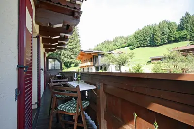 Ein Balkon oder eine Terrasse in der Unterkunft Almliesl NEUK-467