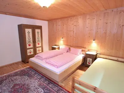 Ein Bett oder Betten in einem Zimmer der Unterkunft Chalet in Bramberg near Ski Slopes