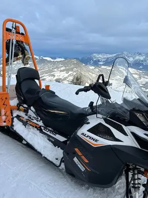 Hocheckhuette On Top of the Kitzbuehel Hahnenkamm Mountain im Winter