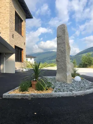 Ein allgemeiner Bergblick oder ein Berglick von der Ferienwohnung aus