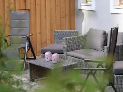 Ein Sitzbereich in der Unterkunft Modern Apartment in Kitzbuhel near Ski Area