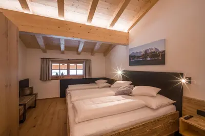 Ein Bett oder Betten in einem Zimmer der Unterkunft Appartement „Hoamatgfühl“ Oberschreitling