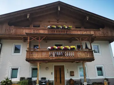 Ein Balkon oder eine Terrasse in der Unterkunft Apart Georg