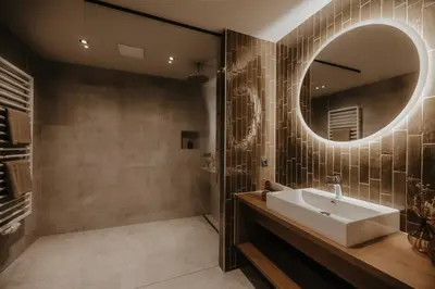 Ein Badezimmer in der Unterkunft FRÄULEIN NANNERL - Boutique Apart mit Saunahaus