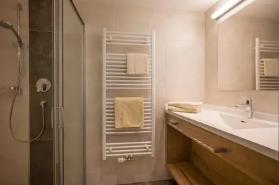 Ein Badezimmer in der Unterkunft Hottererhof