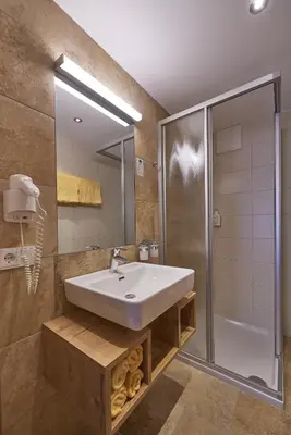 Ein Badezimmer in der Unterkunft Pension Gabi